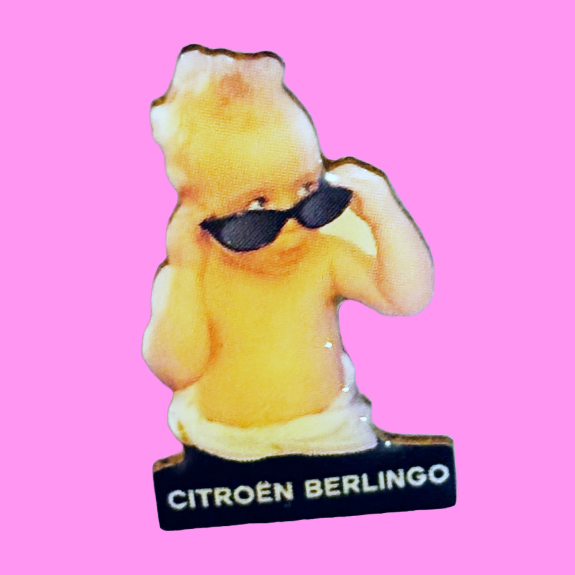 Citroen Berlingo Baby With Sunglasses Enamel Pin (90s) - PopCultGang