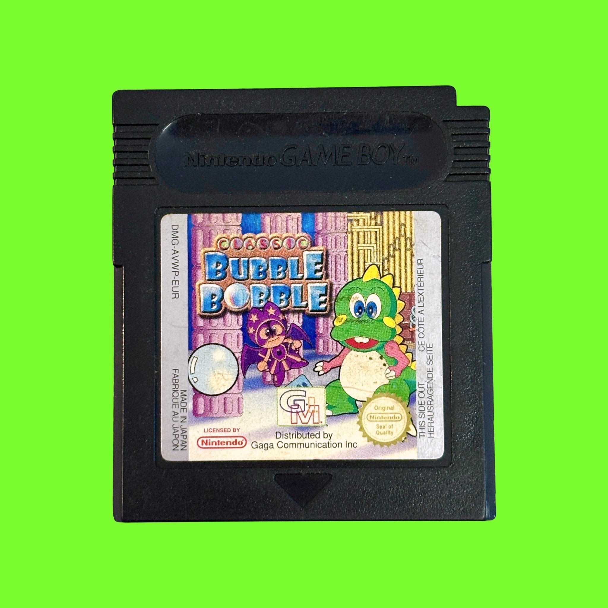 Bubble Bobble Game Boy - Prix - Photo - Présentation - Full Set Bubble Bobble Game Boy - Prix - Photo - Présentation - Full Set