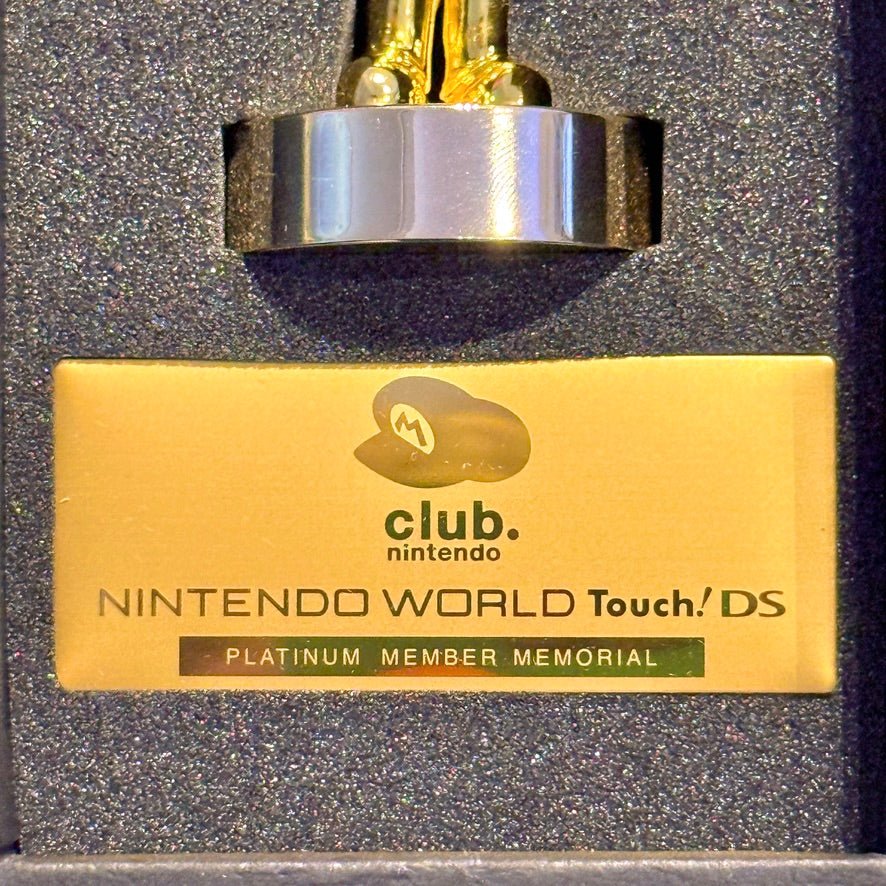 Club Nintendo: Limited Gold Super Mario Statue - Platinum Member Memorial (Japan Exclusive, 2003) - PopCultGang