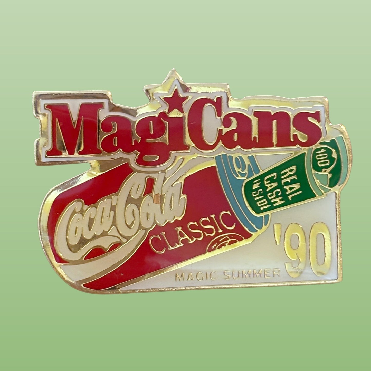Coca Cola: MagiCans - Magic Summer '90 Enamel Pin (1990) - PopCultGang