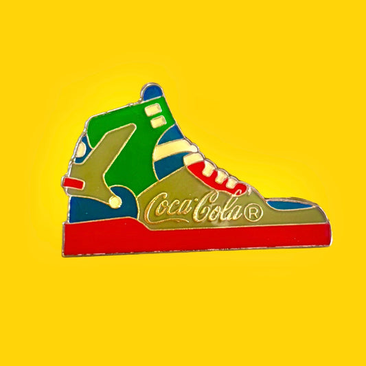 Coca Cola Sneaker Shoe Enamel Pin (90s) - PopCultGang