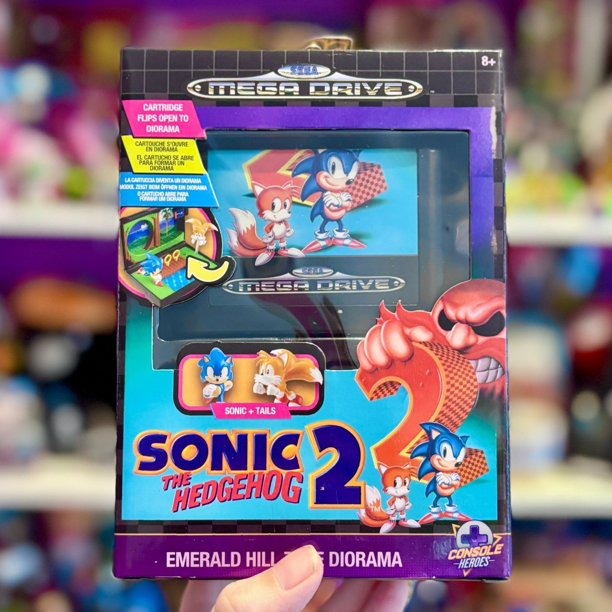 Console Heroes: Mega Drive Sonic 2 Cartridge Diorama (Wilder Toys) - PopCultGang