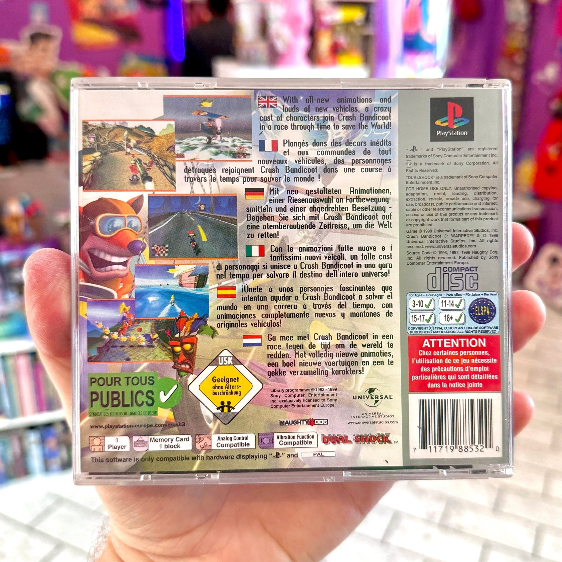 Crash Bandicoot 3: Warped (Platinum, PS1) - PopCultGang