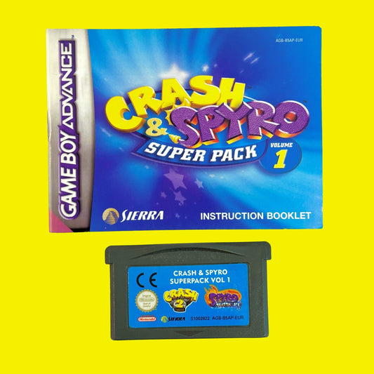 Crash & Spyro Super Pack: Volume 1 (Gameboy Advance) - PopCultGang