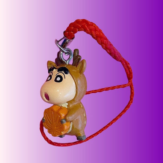 Crayon Shin - Chan Phone Strap Dangler Charm: Dressed as Deer - PopCultGang