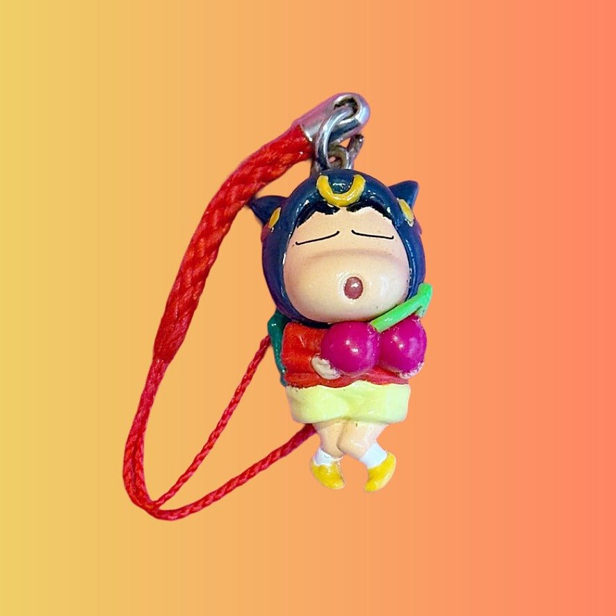 Crayon Shin - Chan Phone Strap Dangler Charm: Holding Cherries - PopCultGang