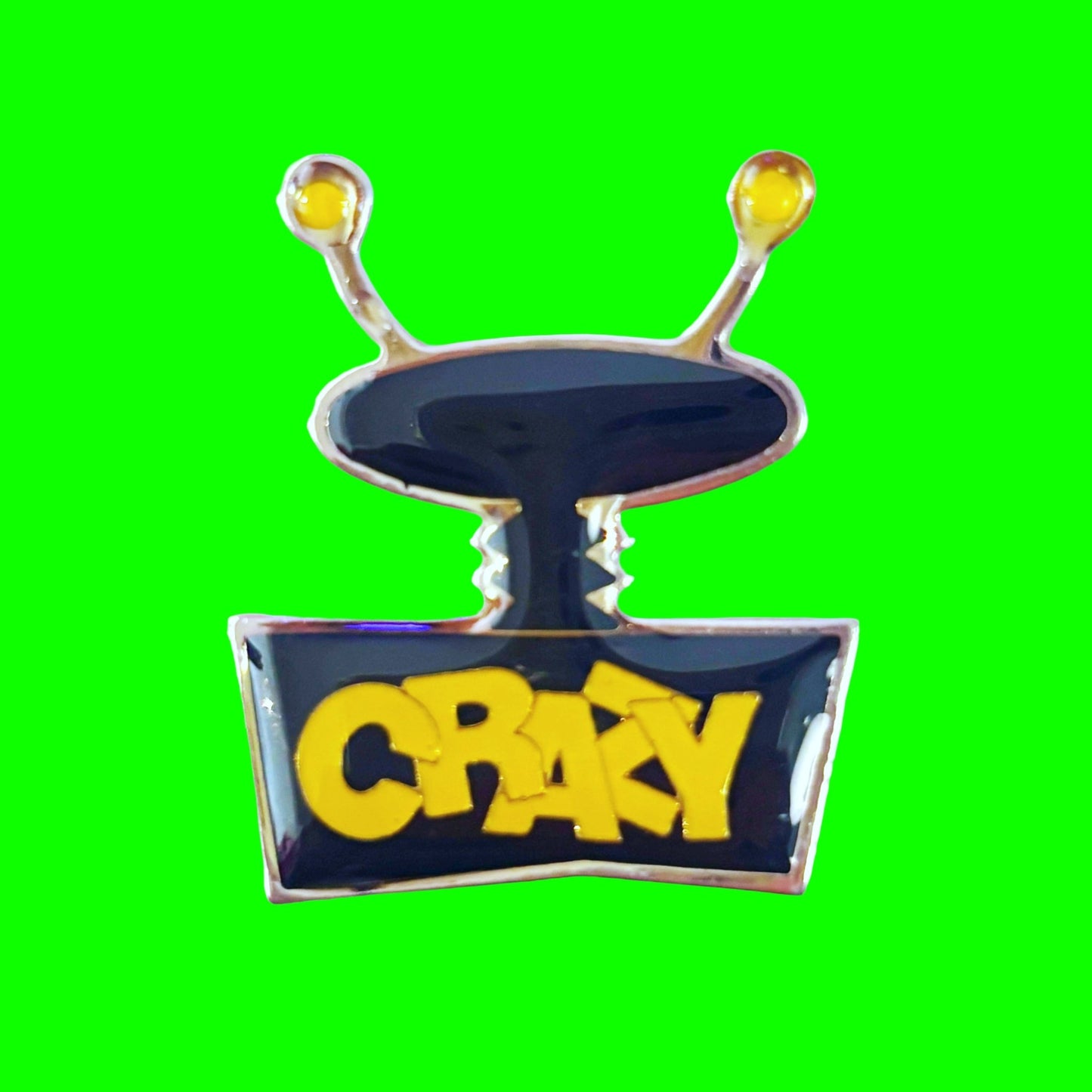 Crazy Alien Enamel Pin (90s) - PopCultGang