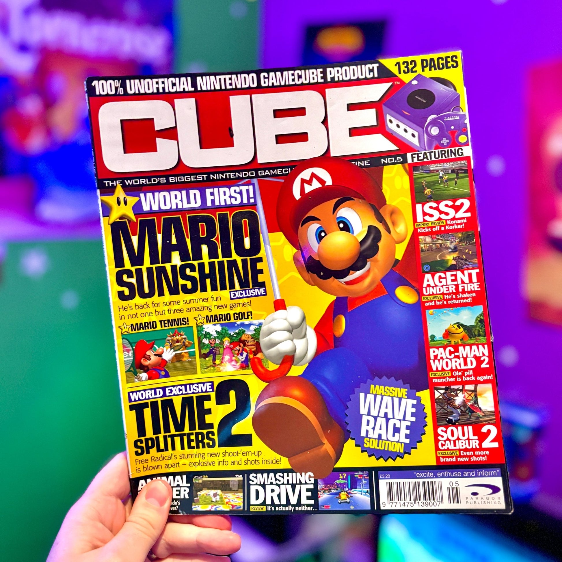 CUBE: The 100% Unofficial Nintendo Gamecube Magazine - No. 5 - Mario With Umrella (2000s) - PopCultGang