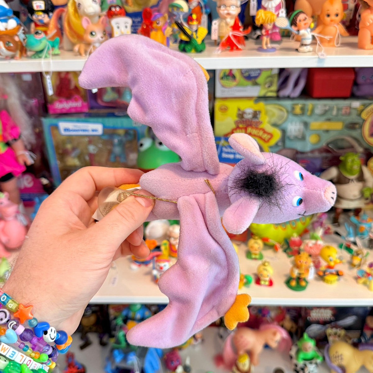 Cute Purple Bat - Hanging Plush Suction Cup (unbranded, 90s) - PopCultGang