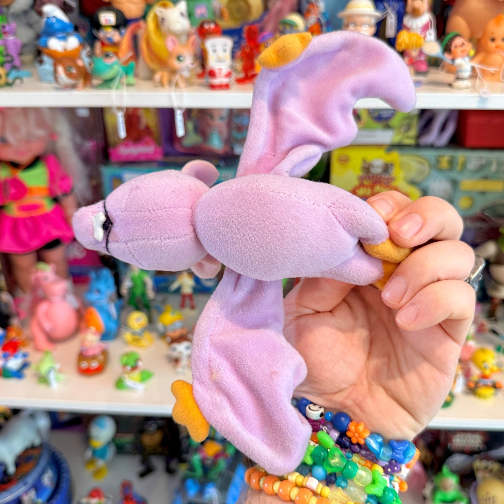Cute Purple Bat - Hanging Plush Suction Cup (unbranded, 90s) - PopCultGang