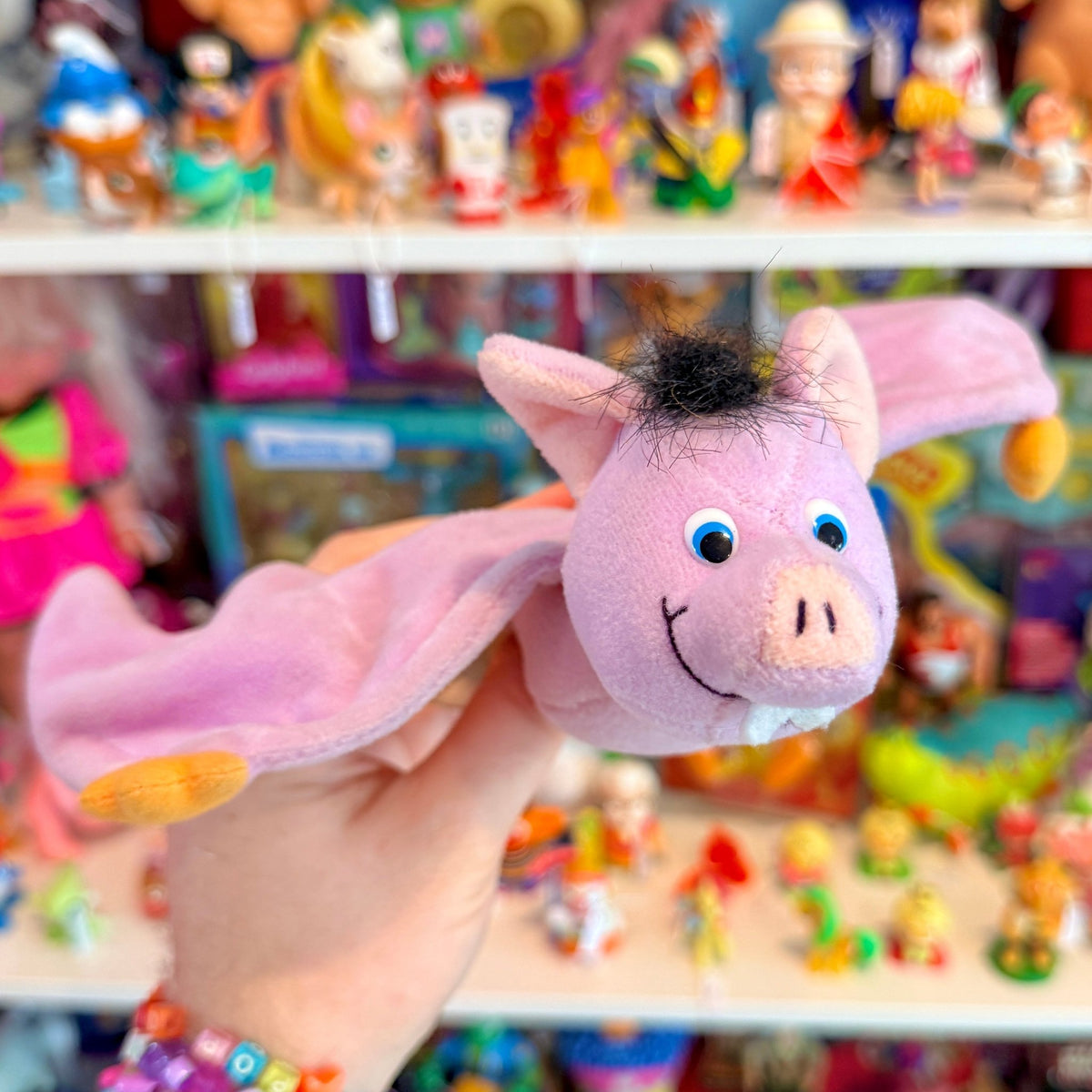 Cute Purple Bat - Hanging Plush Suction Cup (unbranded, 90s) - PopCultGang