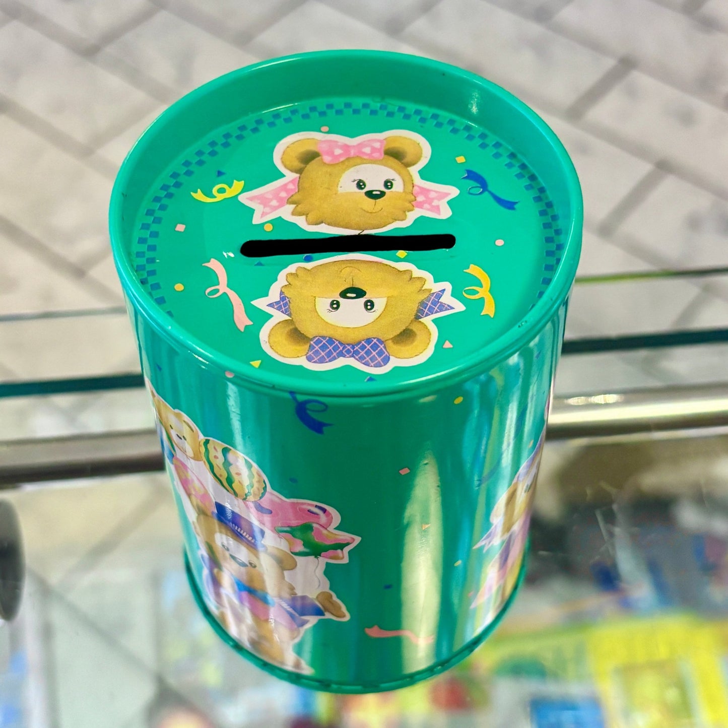 Cute Unbranded Piggy Bank Tin Can (80s) - PopCultGang