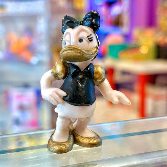 Daisy Duck Gold & Black PVC Figure (Disney, Bully, 80s) - PopCultGang