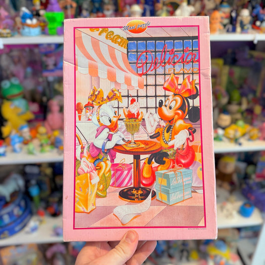 Daisy Duck & Minnie Mouse Eating Ice Cream - 70 Piece Puzzle (Disney, 1980s) - PopCultGang