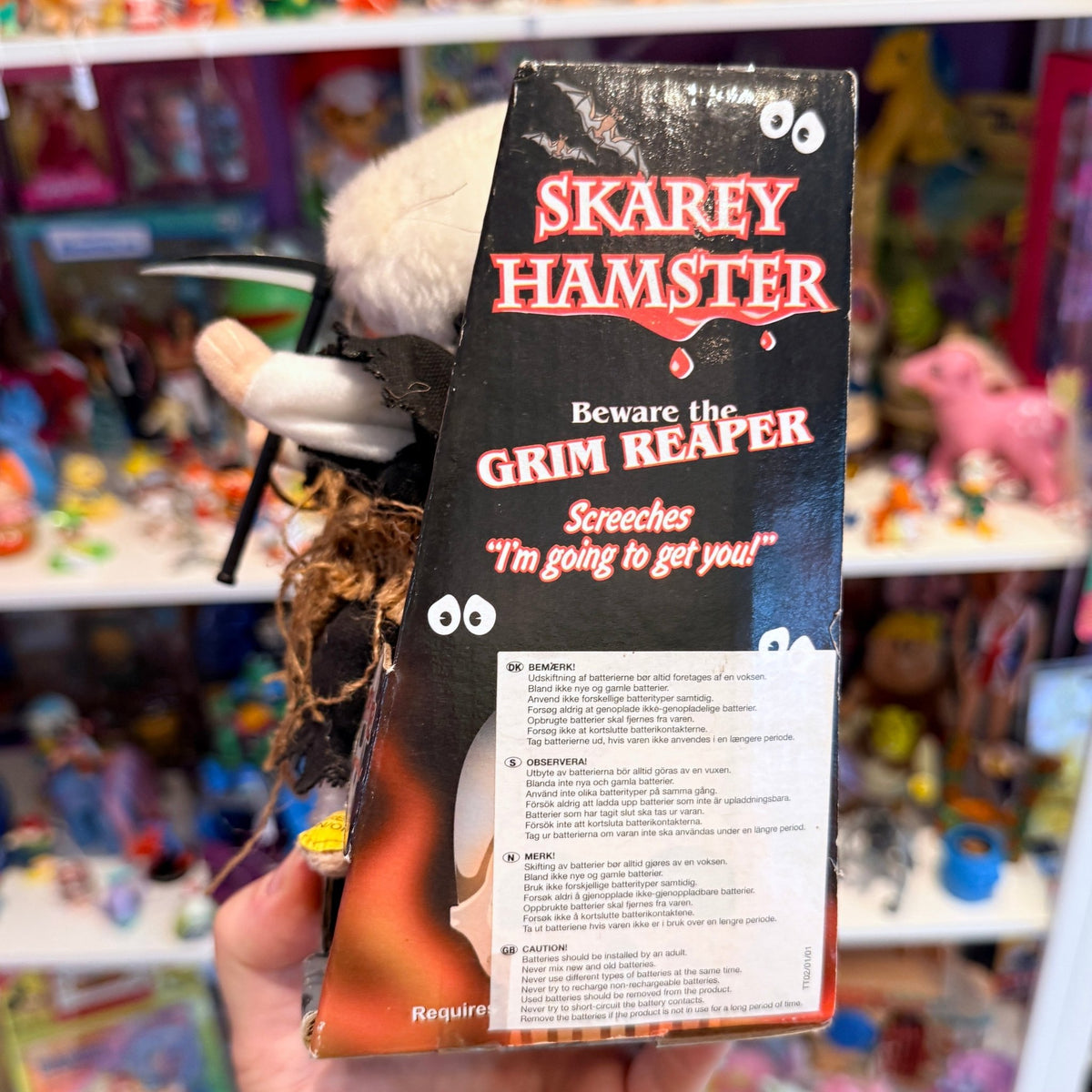 Dancing Hamsters: Grim Reaper Skarey Hamster (Gemmy, 2000s) - PopCultGang