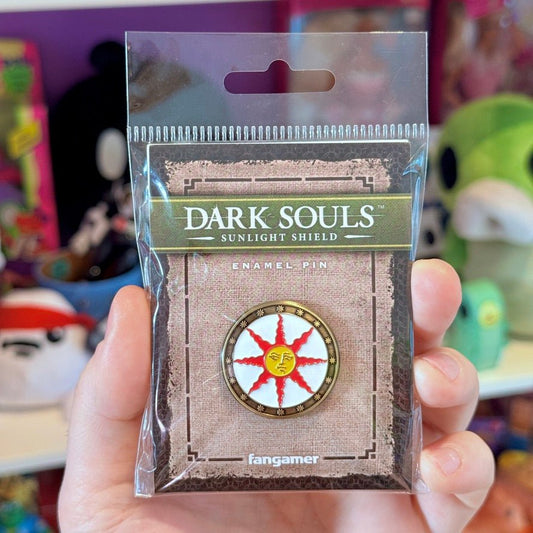 Dark Souls: Sunlight Shield Enamel Pin (Fangamer) - PopCultGang