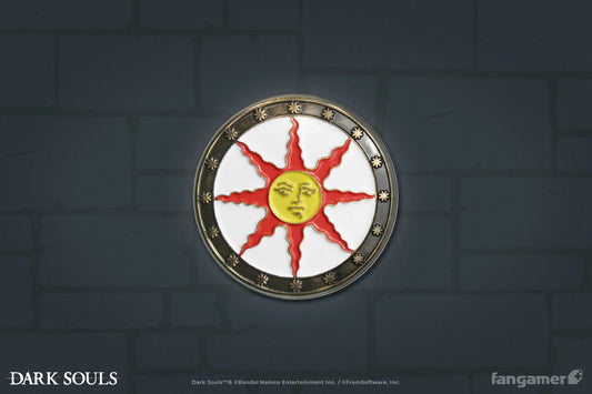 Dark Souls: Sunlight Shield Enamel Pin (Fangamer) - PopCultGang