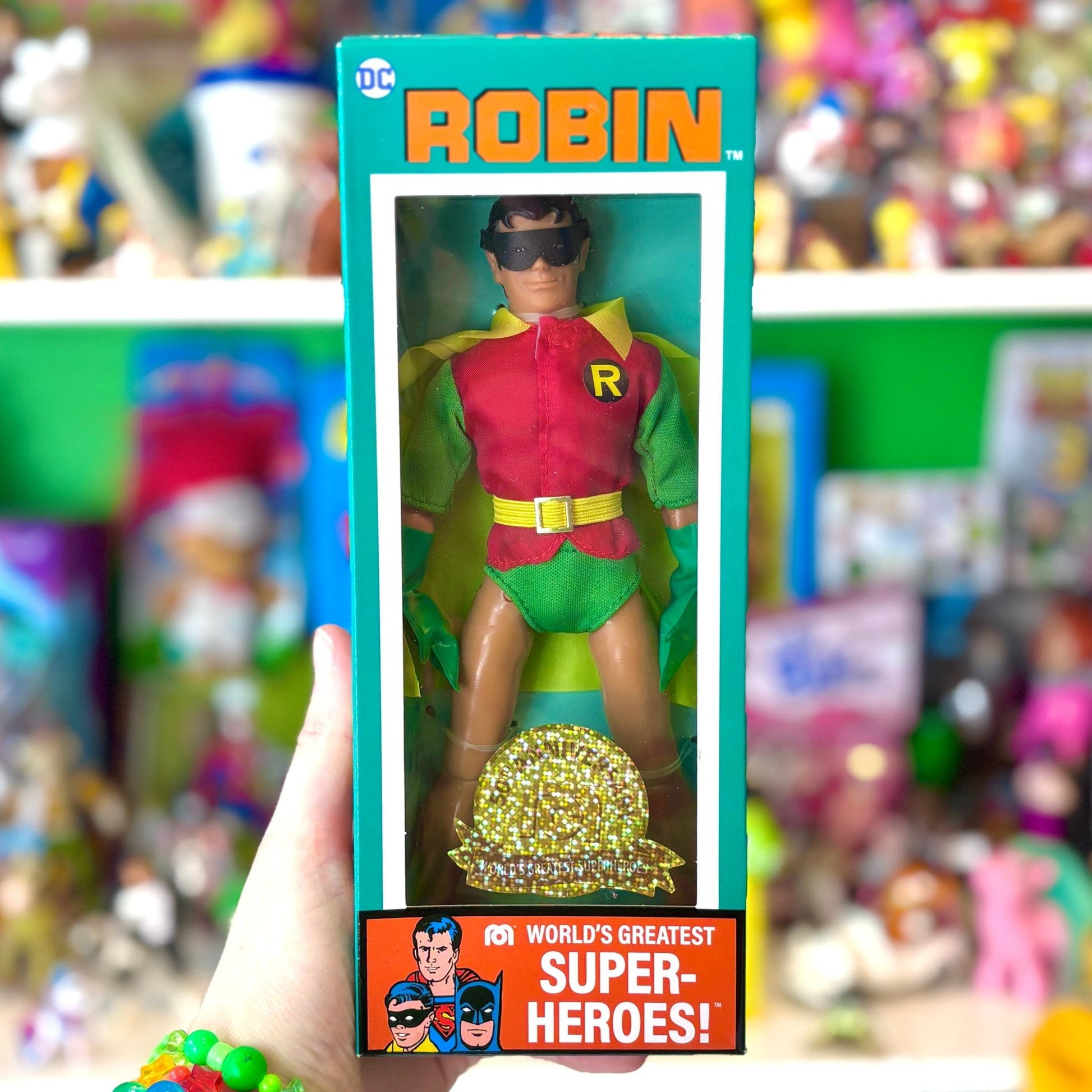 DC Comics: World's Greatest Super - Heroes - Robin Action Figure 50th Anniversary (MEGO, 20 cm) - PopCultGang