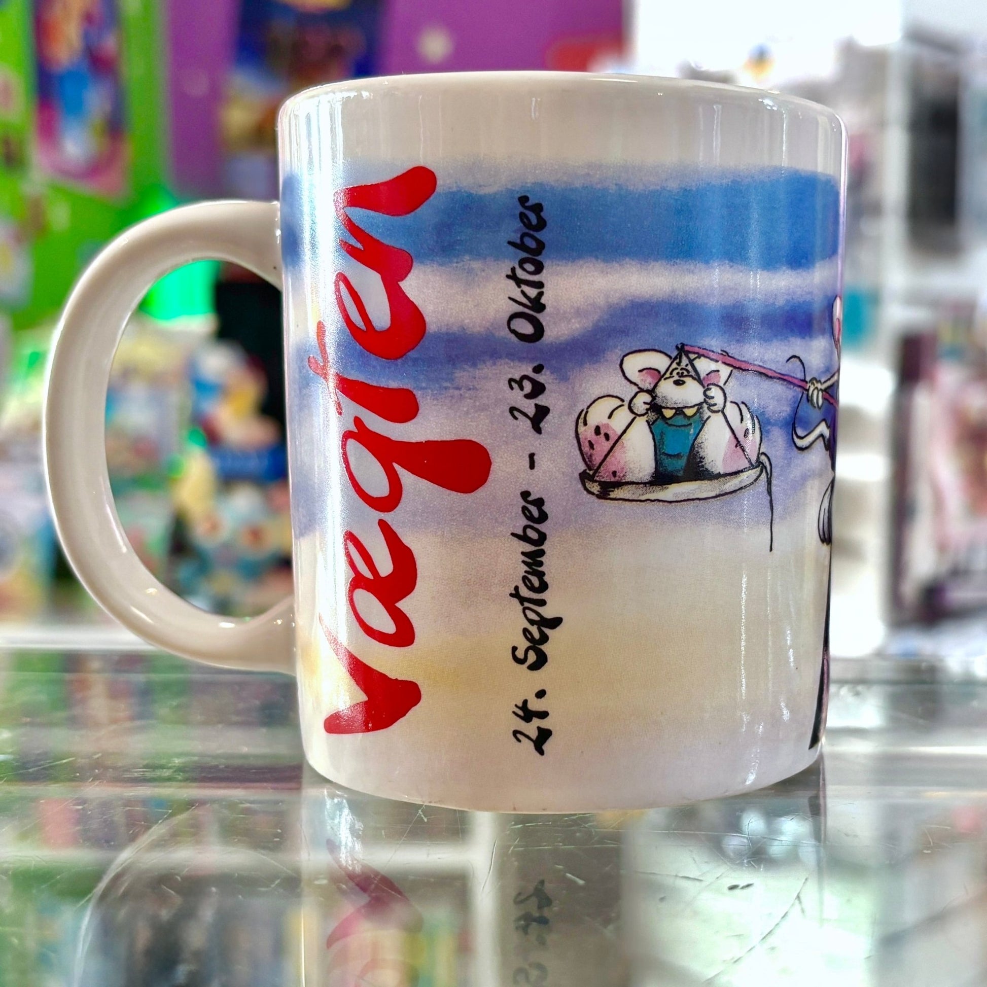 Diddl Horoscope Ceramic Mug: "Vægten" / Zodiac (2000s) - PopCultGang