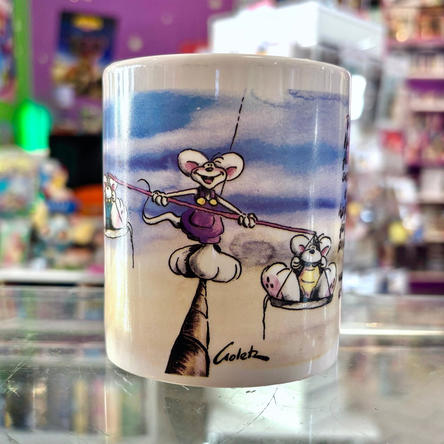 Diddl Horoscope Ceramic Mug: "Vægten" / Zodiac (2000s) - PopCultGang