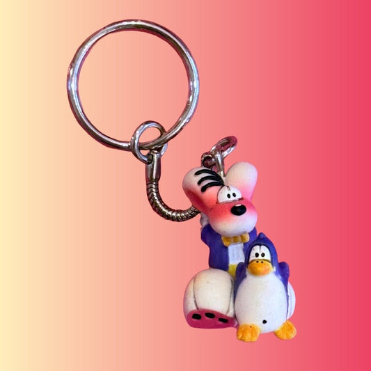 Diddl & Penguin Keychain (2000s) - PopCultGang
