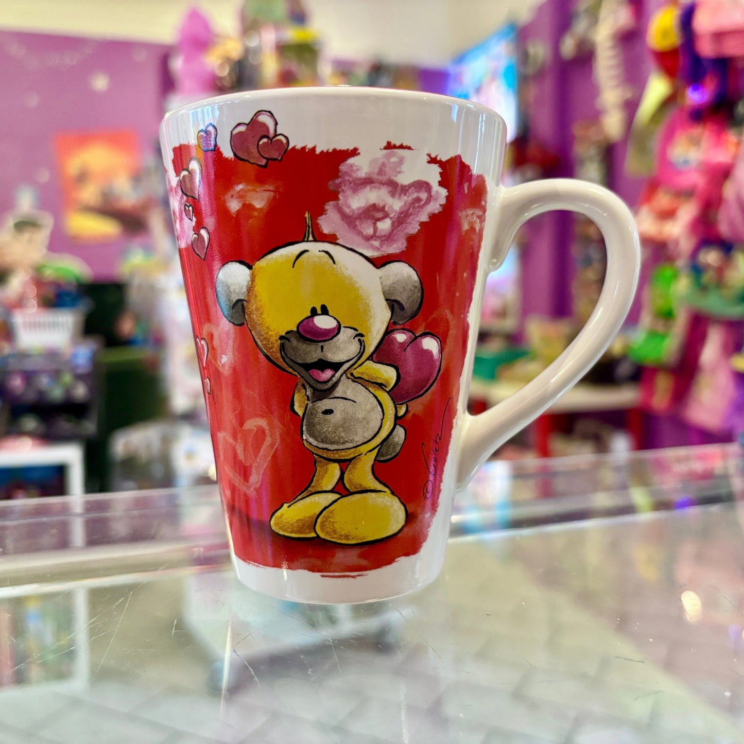 Diddl Red Pimboli Ceramic Mug (2000s) - PopCultGang