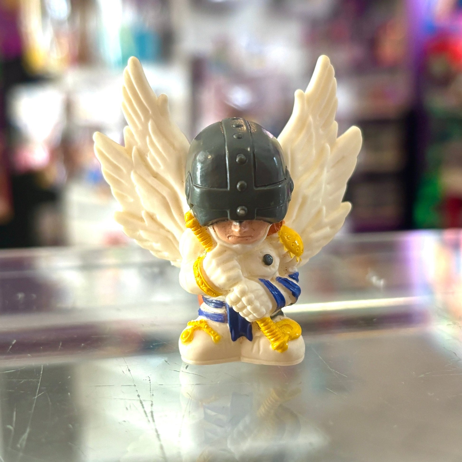 Digimon: Angemon Finger Puppet - Soft Vinyl Figure (Bandai, 1999) - PopCultGang