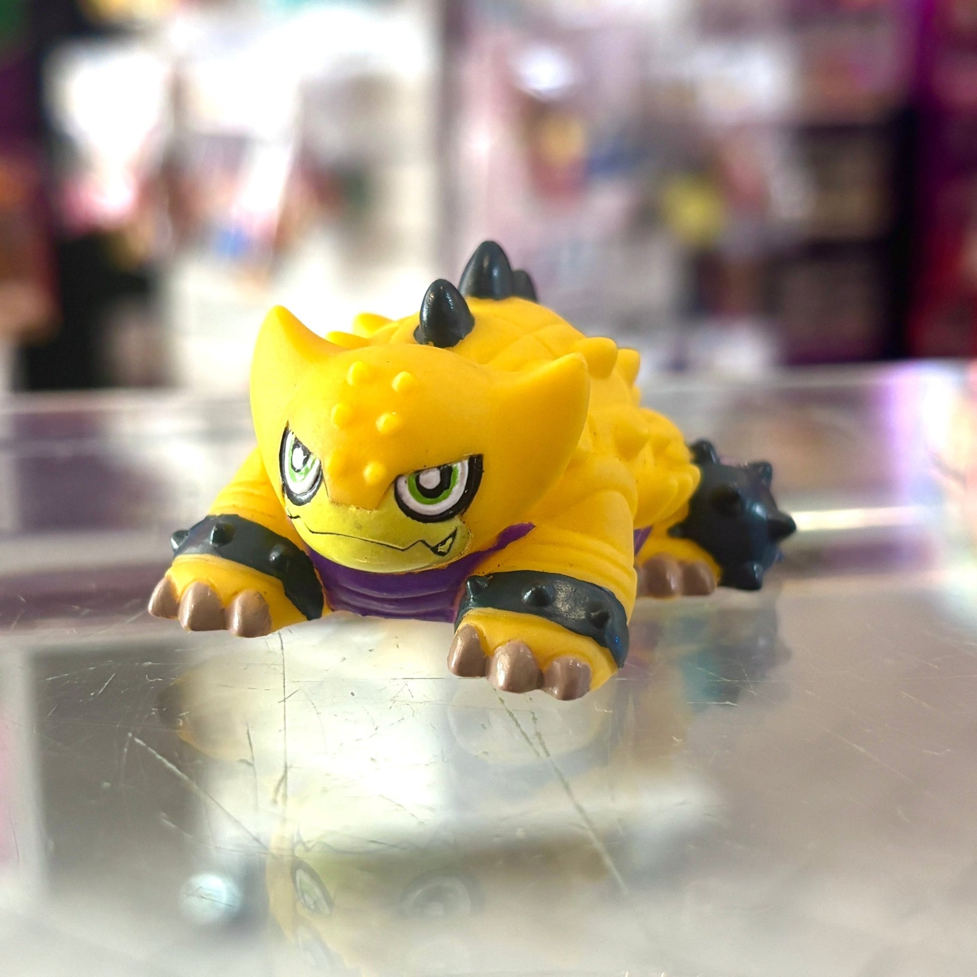 Digimon: Ankylomon Finger Puppet - Soft Vinyl Figure (Bandai, 1999) - PopCultGang