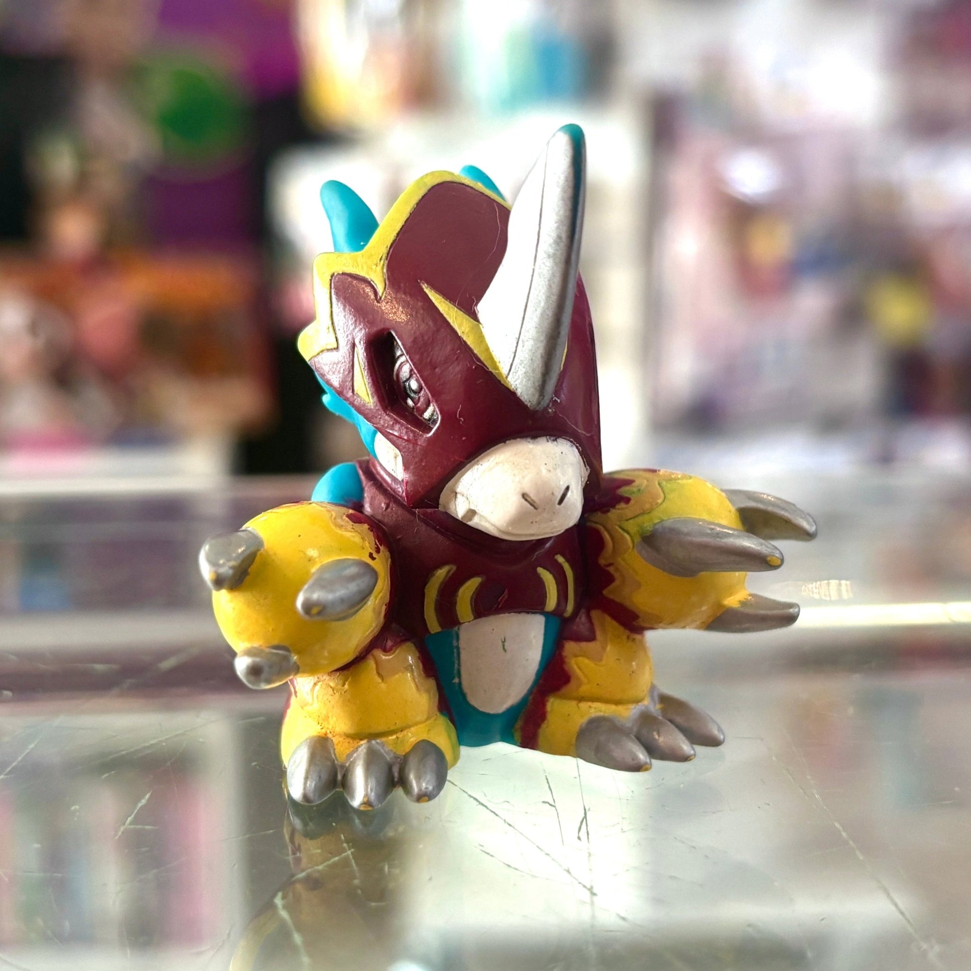 Digimon: Flamedramon Finger Puppet - Soft Vinyl Figure (Bandai, 1999) - PopCultGang