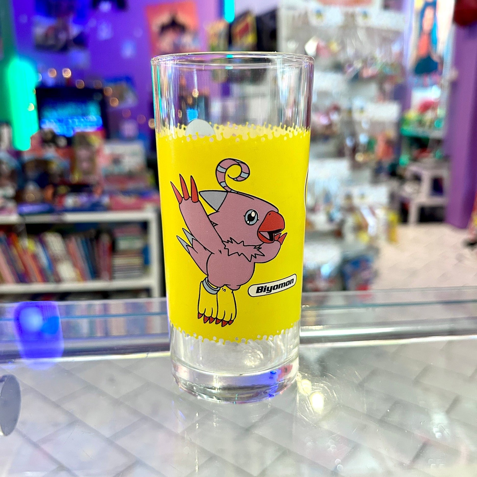 Digimon Glass with Sora & Biyomon (2000s) - PopCultGang