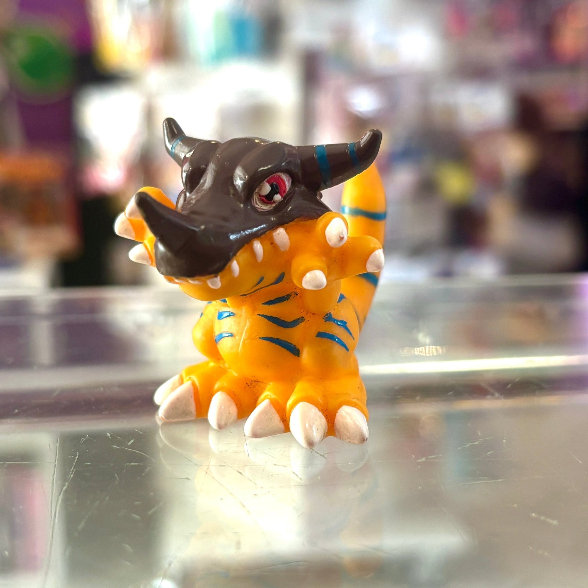Digimon: Greymon Finger Puppet - Soft Vinyl Figure (Bandai, 1999) - PopCultGang