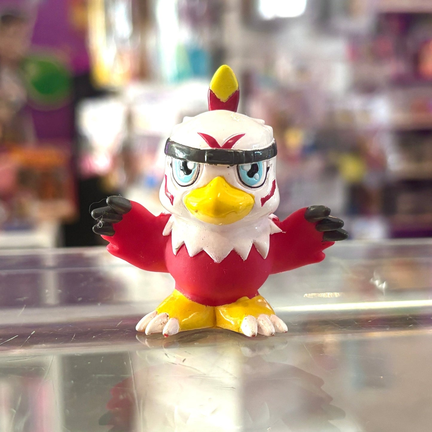 Digimon: Hawkmon Finger Puppet - Soft Vinyl Figure (Bandai, 1999) - PopCultGang
