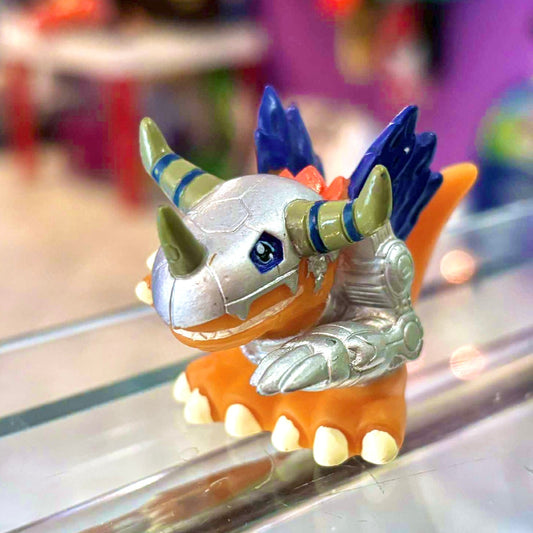 Digimon: Metalgreymon Finger Puppet - Soft Vinyl Figure (Bandai, 1999) - PopCultGang