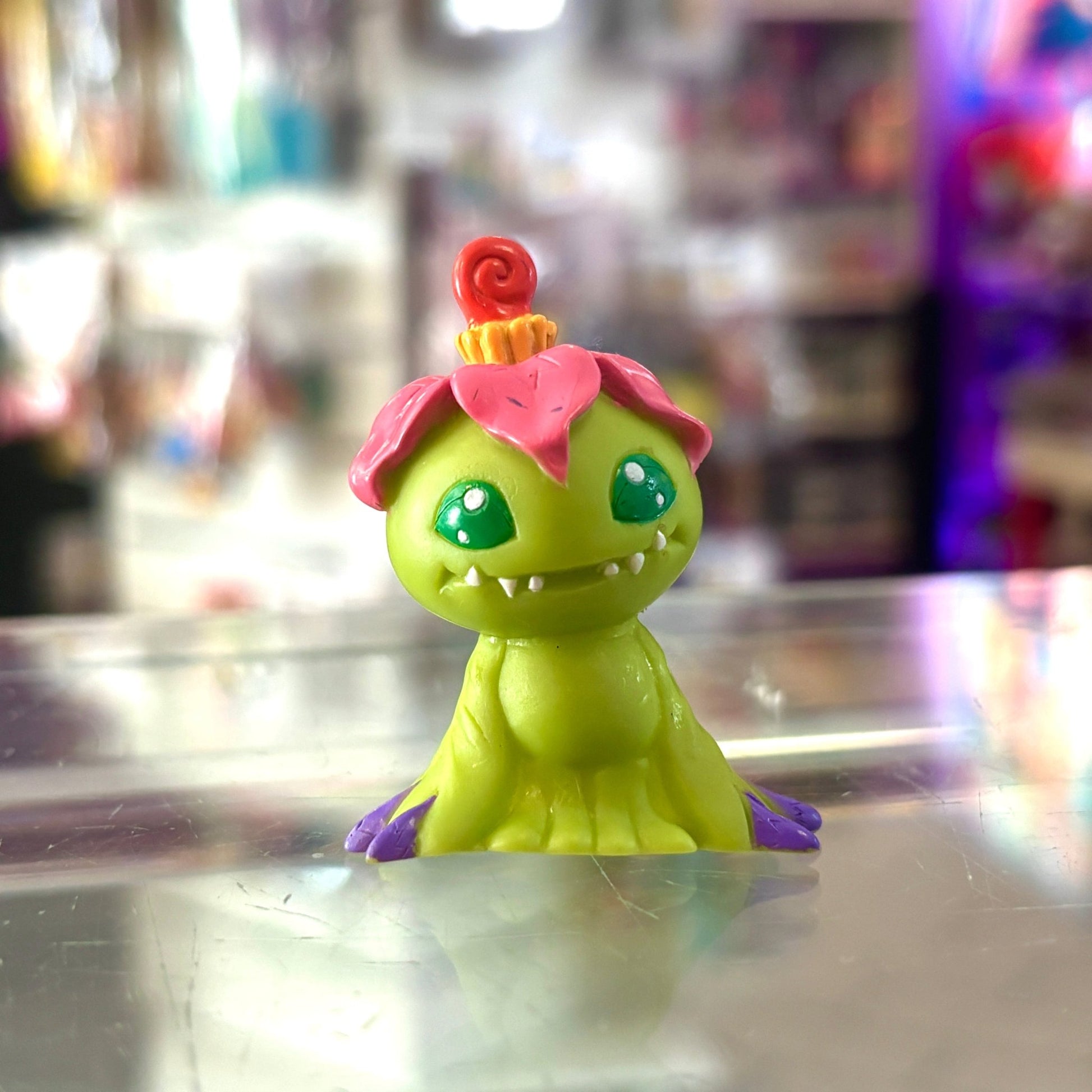 Digimon: Palmon Finger Puppet - Soft Vinyl Figure (Bandai, 1999) - PopCultGang
