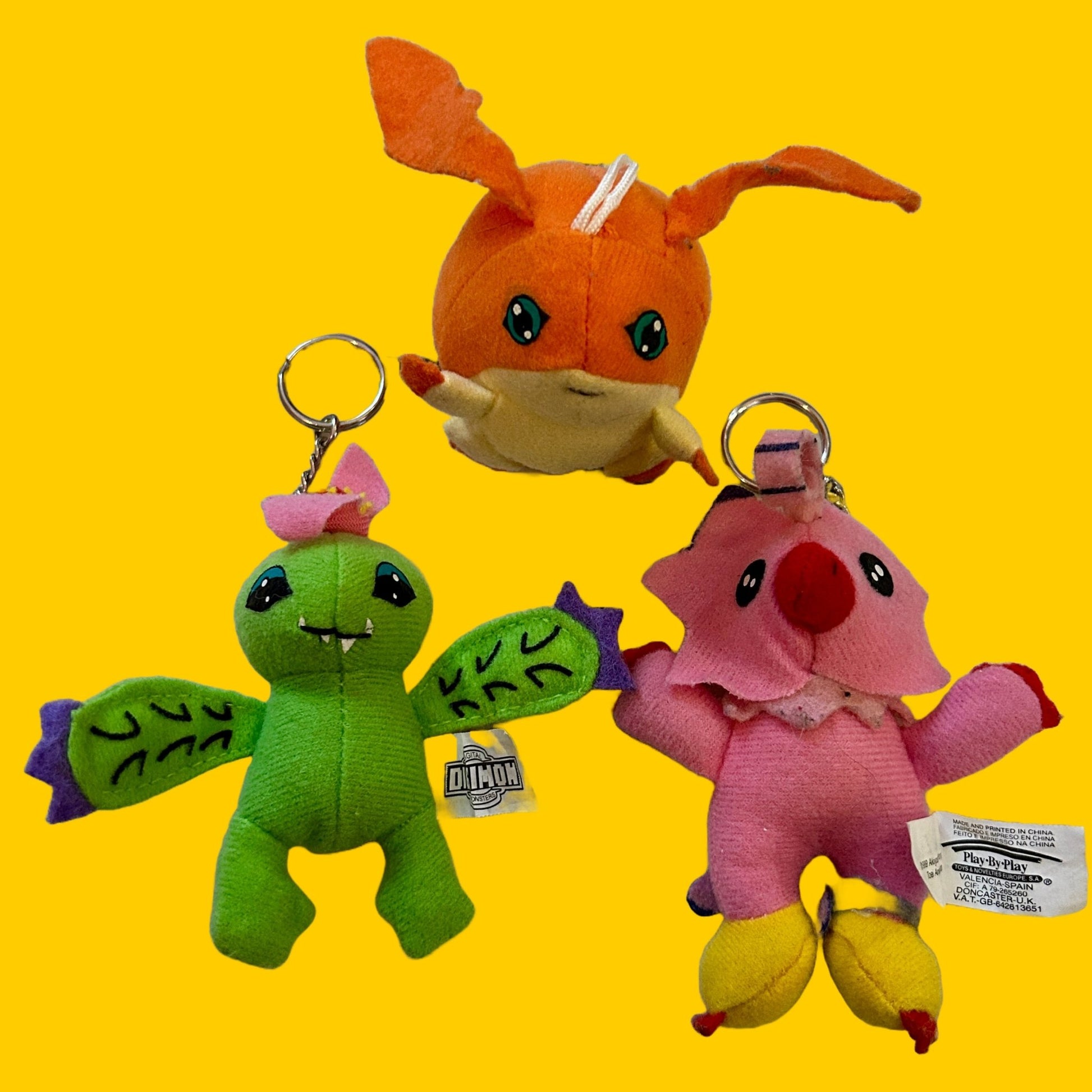 Digimon: Plush Keychains different variants (1999) - PopCultGang