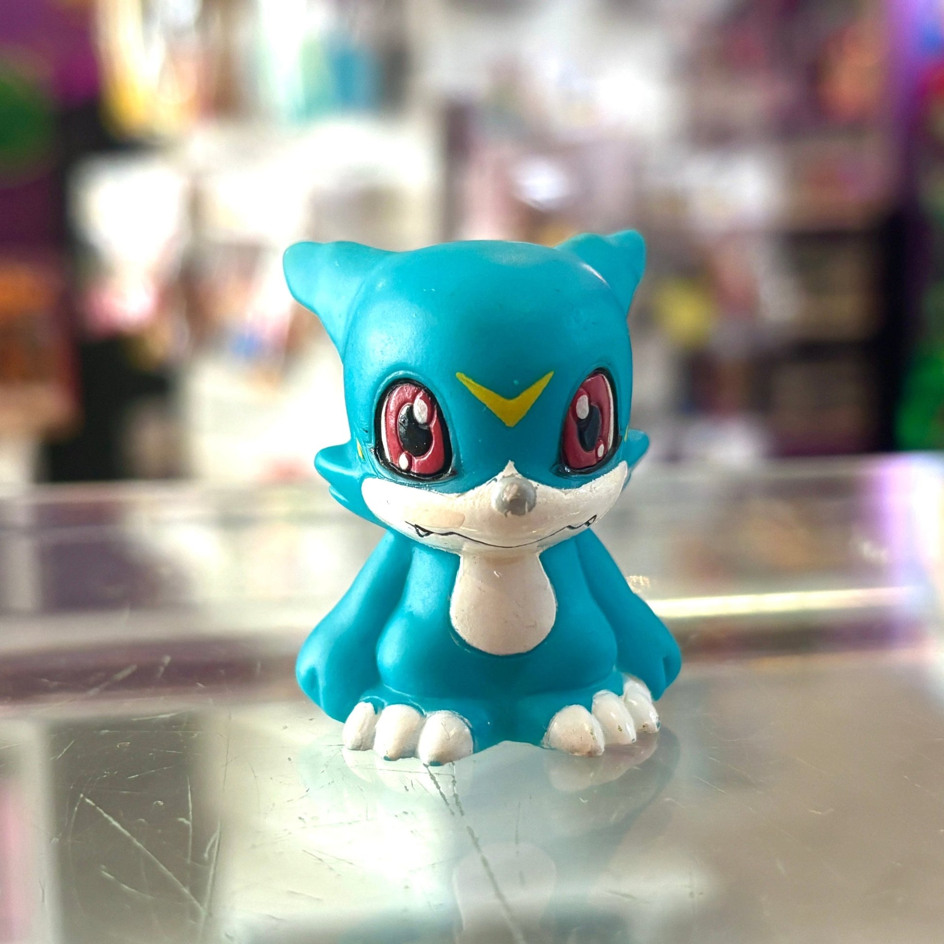 Digimon: Veemon Finger Puppet - Soft Vinyl Figure (Bandai, 1999) - PopCultGang