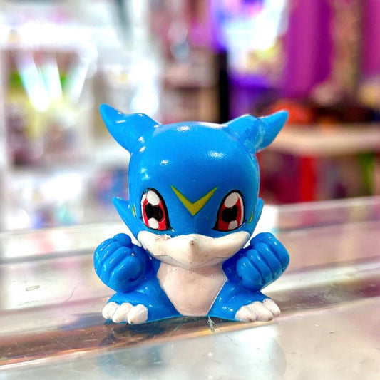 Digimon: Veemon Finger Puppet - Soft Vinyl Figure (Bandai, 1999) - PopCultGang