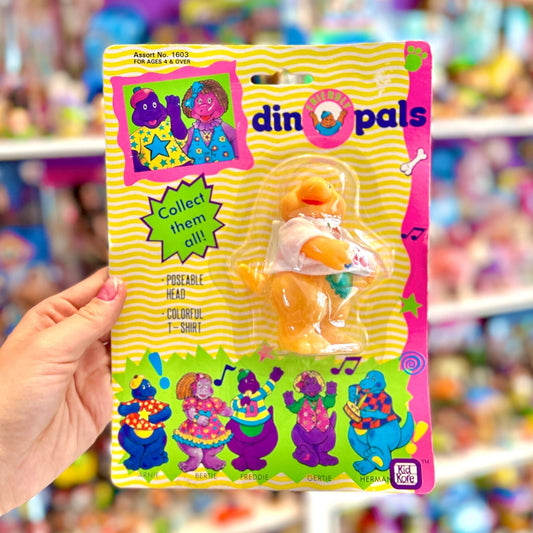 Dino Pals: Collectible Figures - Yellow Dinosaur (MOC, Kid Kore, 90s) - PopCultGang
