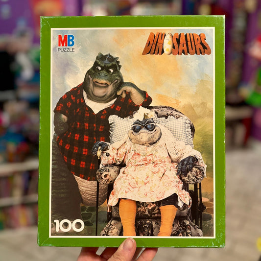 Dinosaurs: Ethyl Grandma and Earl Sinclair Jigsaw Puzzle (100 pieces, 90s) - PopCultGang
