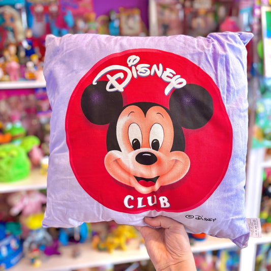 Disney Club: Mickey Mouse Purple Logo Pillow (90s) - PopCultGang
