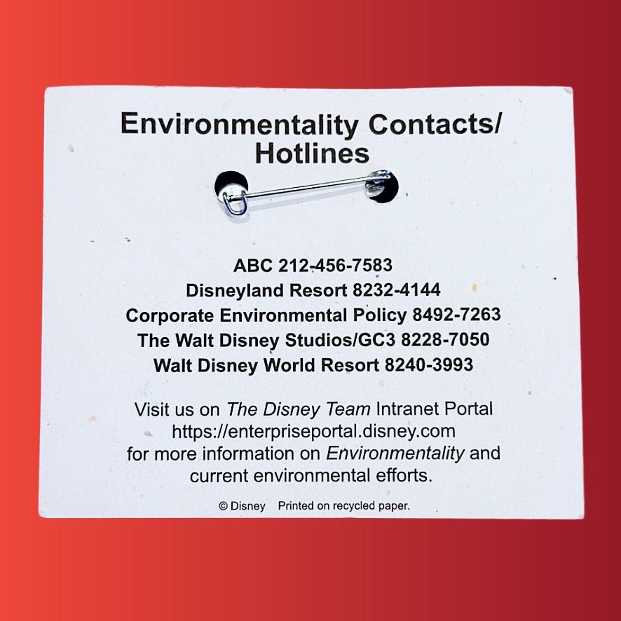 Disney Earth Day 2003: Jiminy Cricket Pinback Badge - PopCultGang