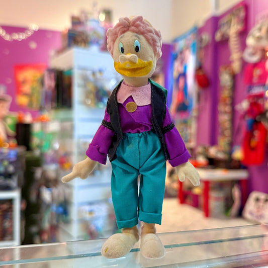 Disney Family: Ducktales Gyro Gearloose Flocked Figure (1990, Simba Toys) - PopCultGang