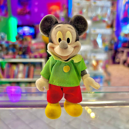 Disney Family: Mickey Mouse Flocked Figure (Simba Toys, 80s) - PopCultGang