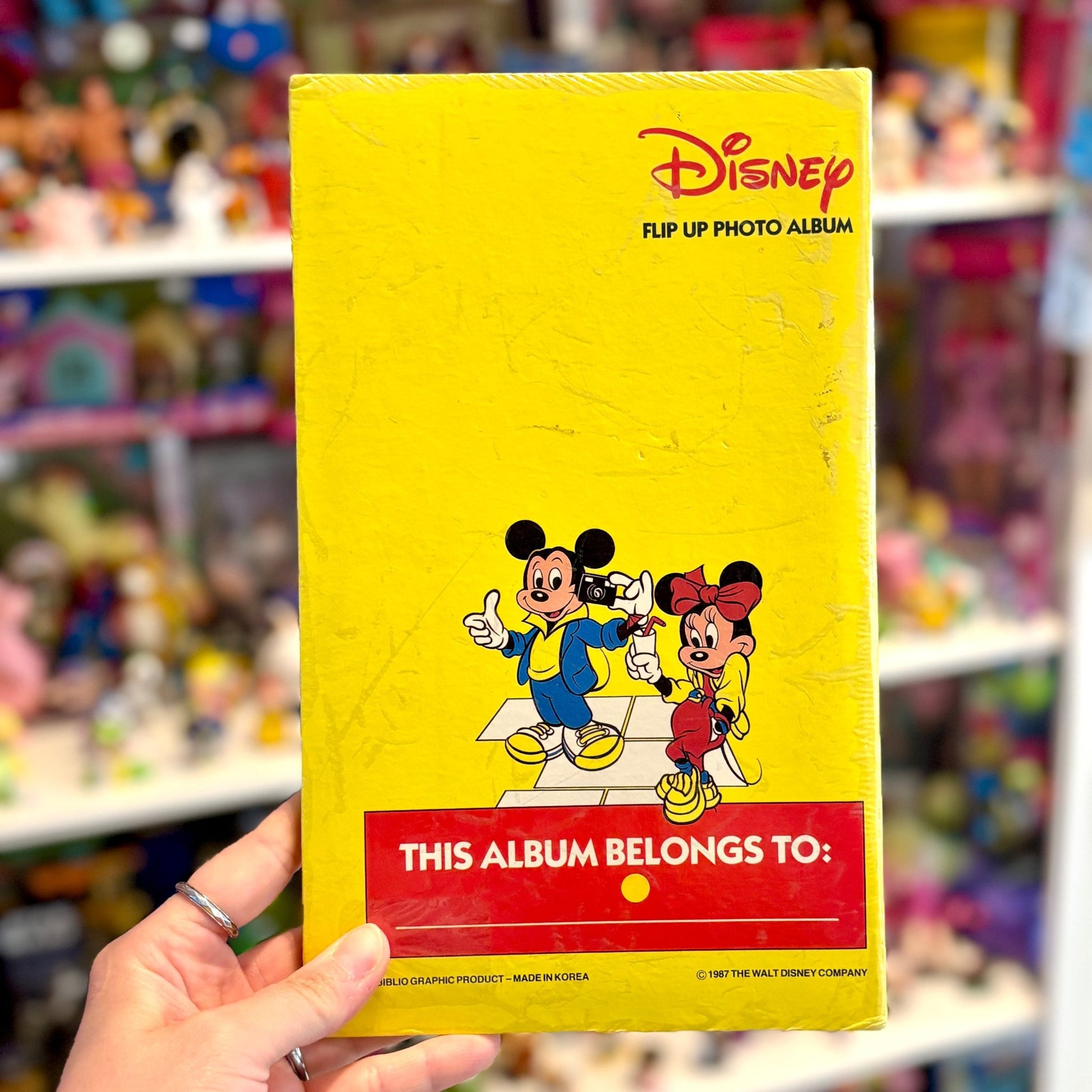 Disney Flip Up Photo Album Mickey Minnie Mouse (1987) - PopCultGang