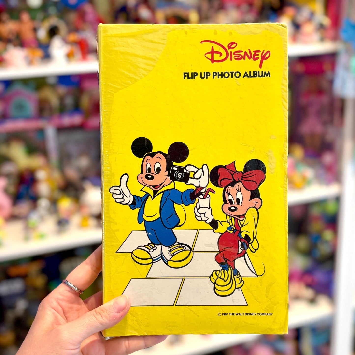 Disney Flip Up Photo Album Mickey Minnie Mouse (1987) - PopCultGang
