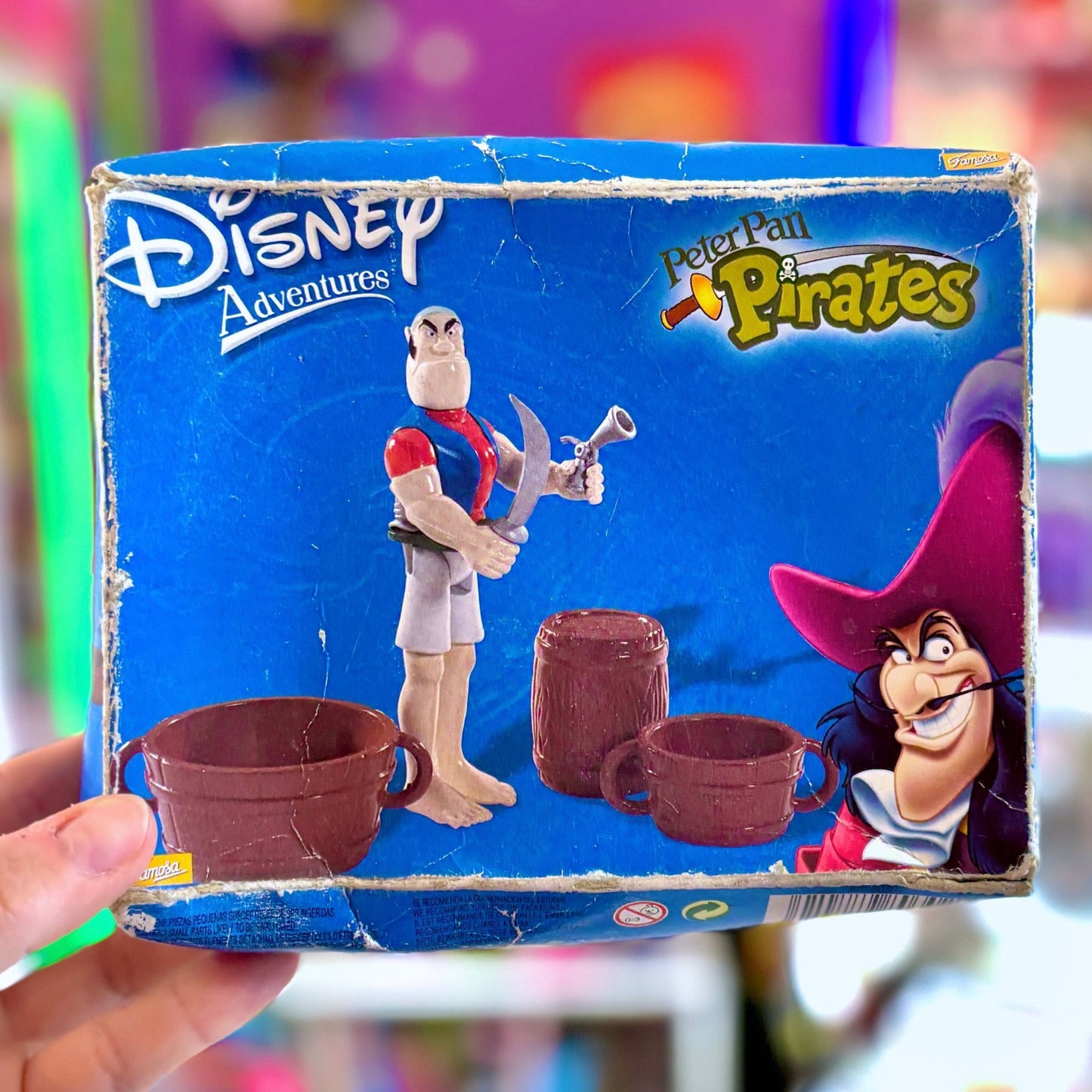 Disney Heroes: Peter Pan Pirates - Pirate With Barrel Action Figure (NIB, Famosa, 2004) - PopCultGang