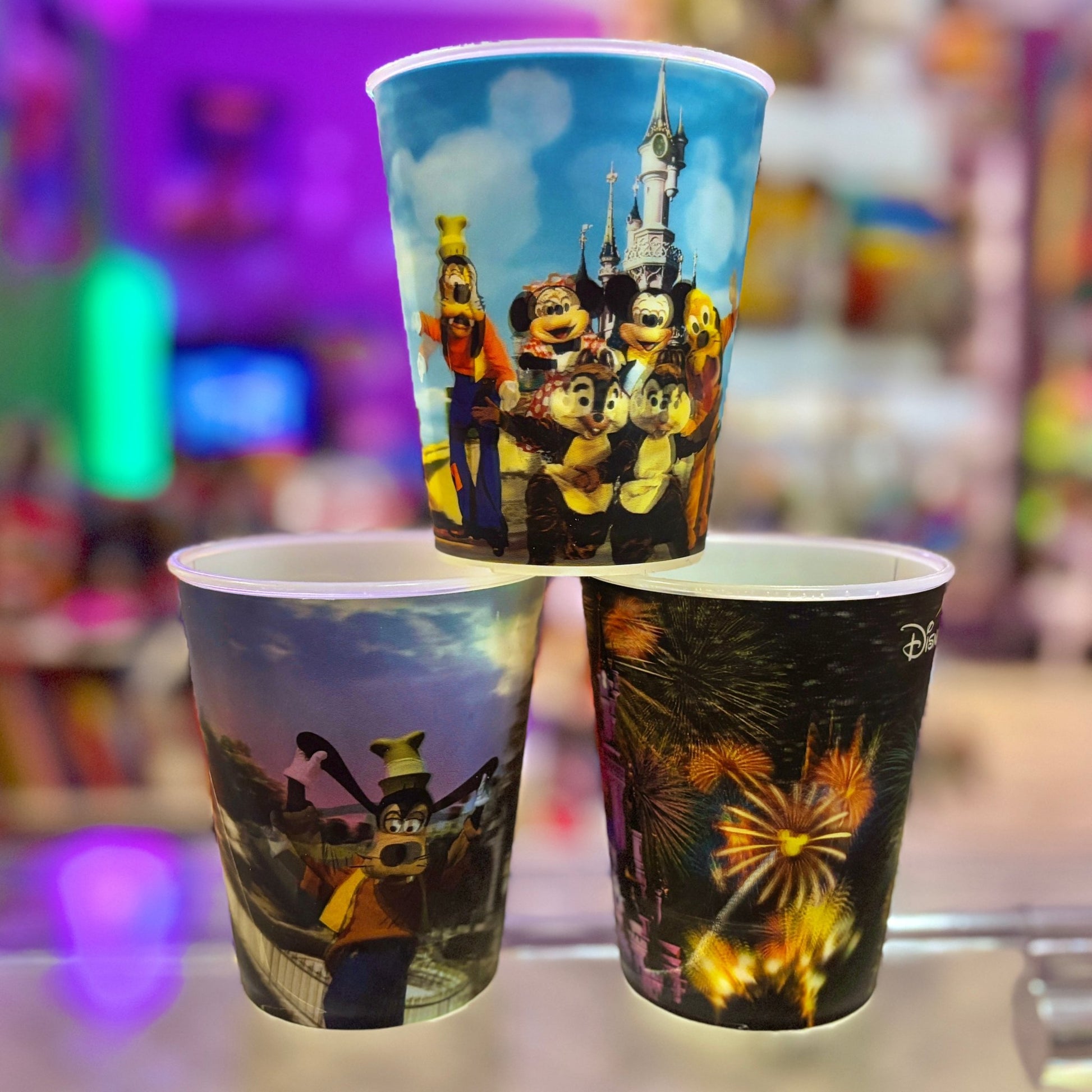 Disney Land Paris Lenticular Cups (McDonalds, 2004) - PopCultGang