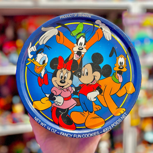 Disney: Mickey & Friends “Product of Denmark” Vintage Tin Can (90s) - PopCultGang