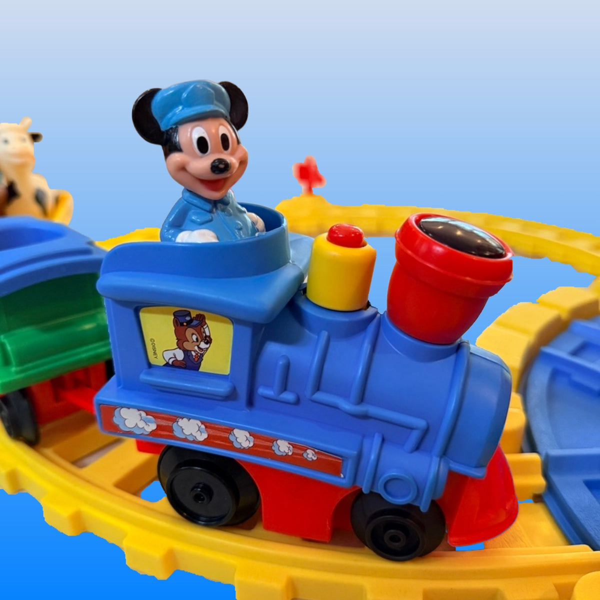 Disney: Mickey Mouse Switch & Sound Railroad - Easy Switch Railroad (complete in box, Mattel, 1994) - PopCultGang