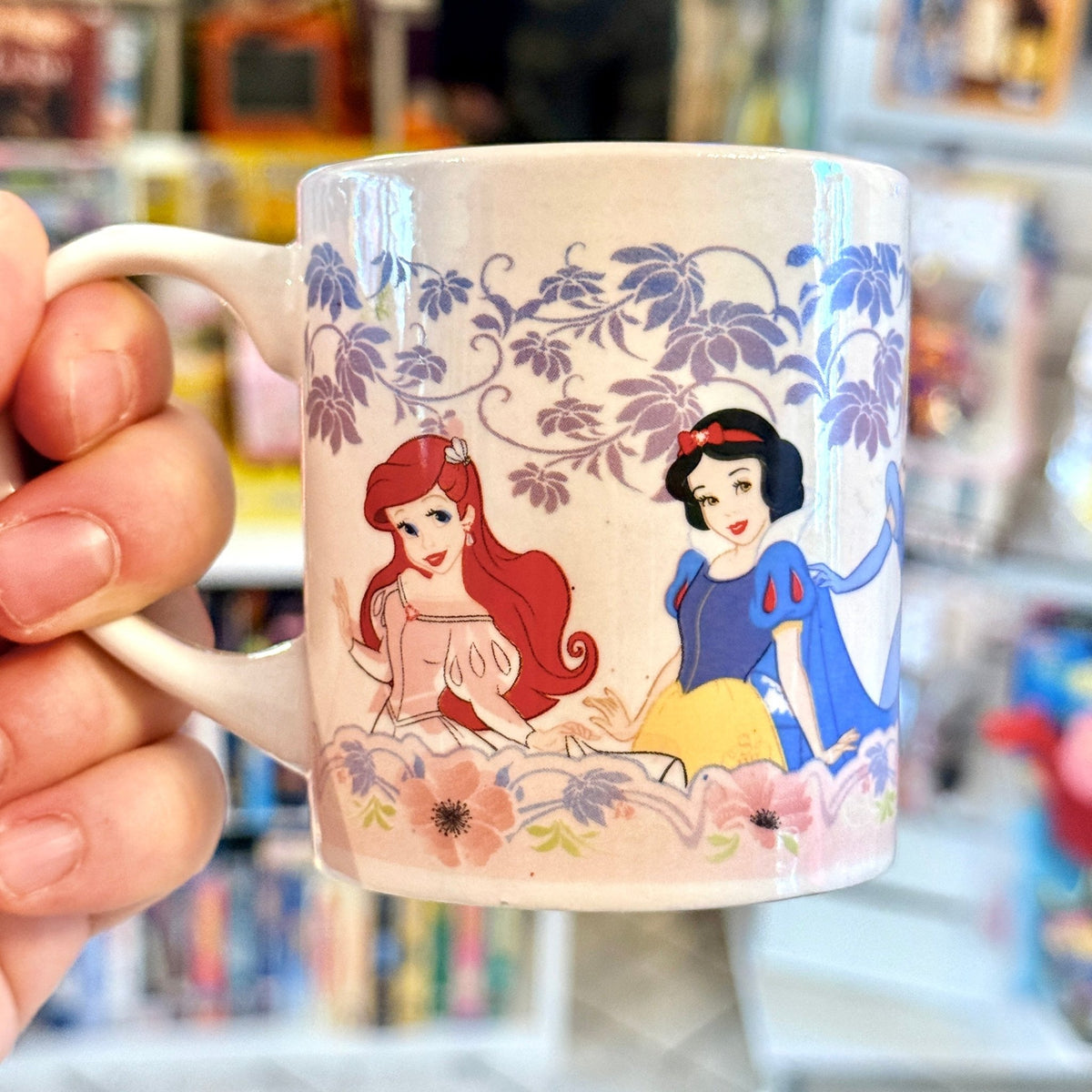 Disney Princesses Ceramic Mug: Snow White, Belle, Cinderella, Ariel, Aurora (2000s) - PopCultGang